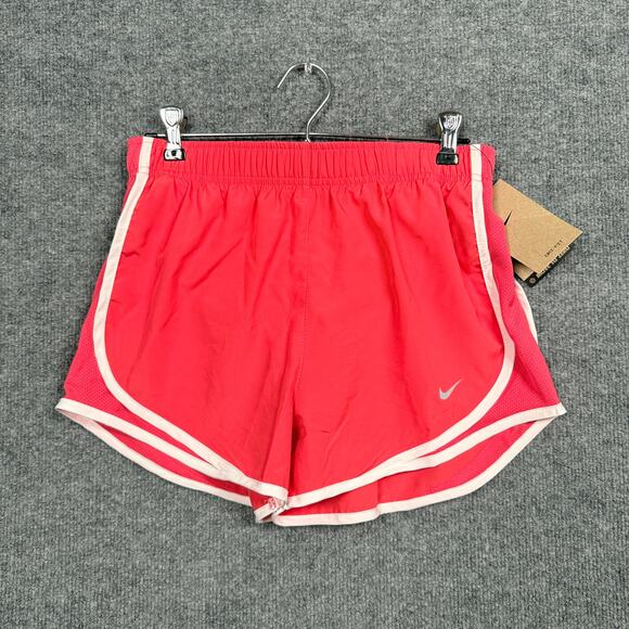 New Nike Womens Sz Small Brief Lined Running Shorts Red Elastic Waist CU8890-665 - Picture 1 of 9